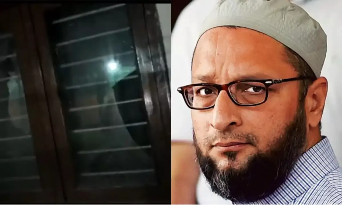 Miscreants pelt stones at Asaduddin Owaisis Delhi residence; window panes smashed