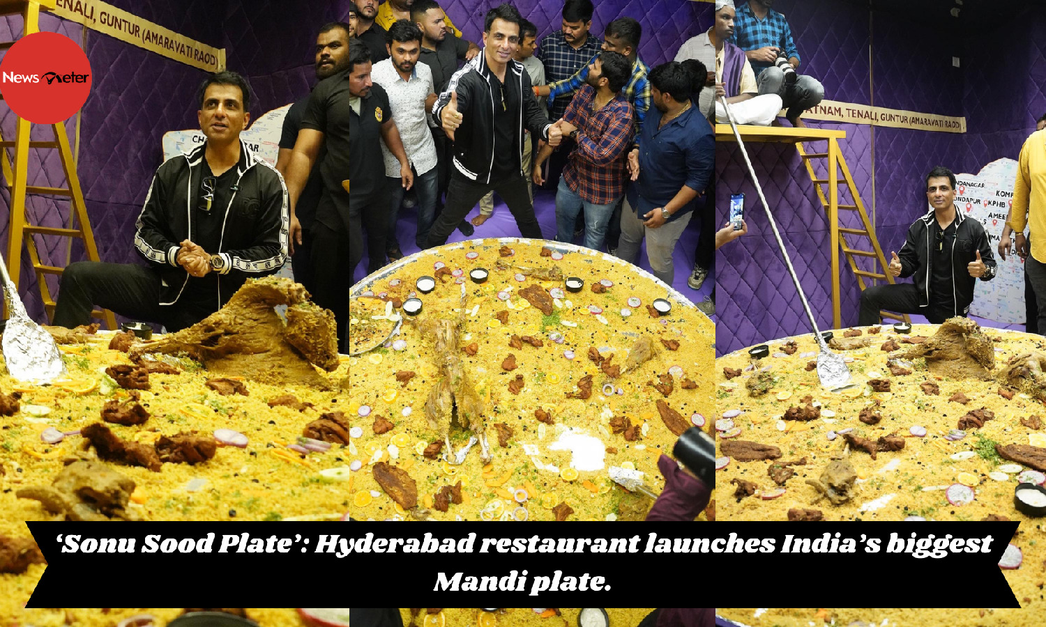 ‘Sonu Sood Plate’ Hyderabad restaurant launches India’s biggest Mandi