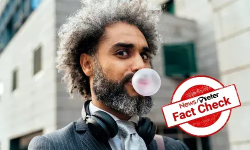 Does bubble gum stay in the gut for 7 years when swallowed?