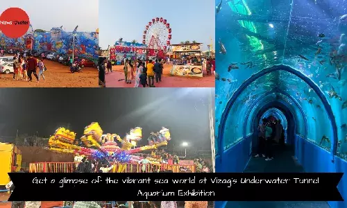 Get a glimpse of the vibrant sea world at Vizagās Underwater Tunnel Aquarium Exhibition