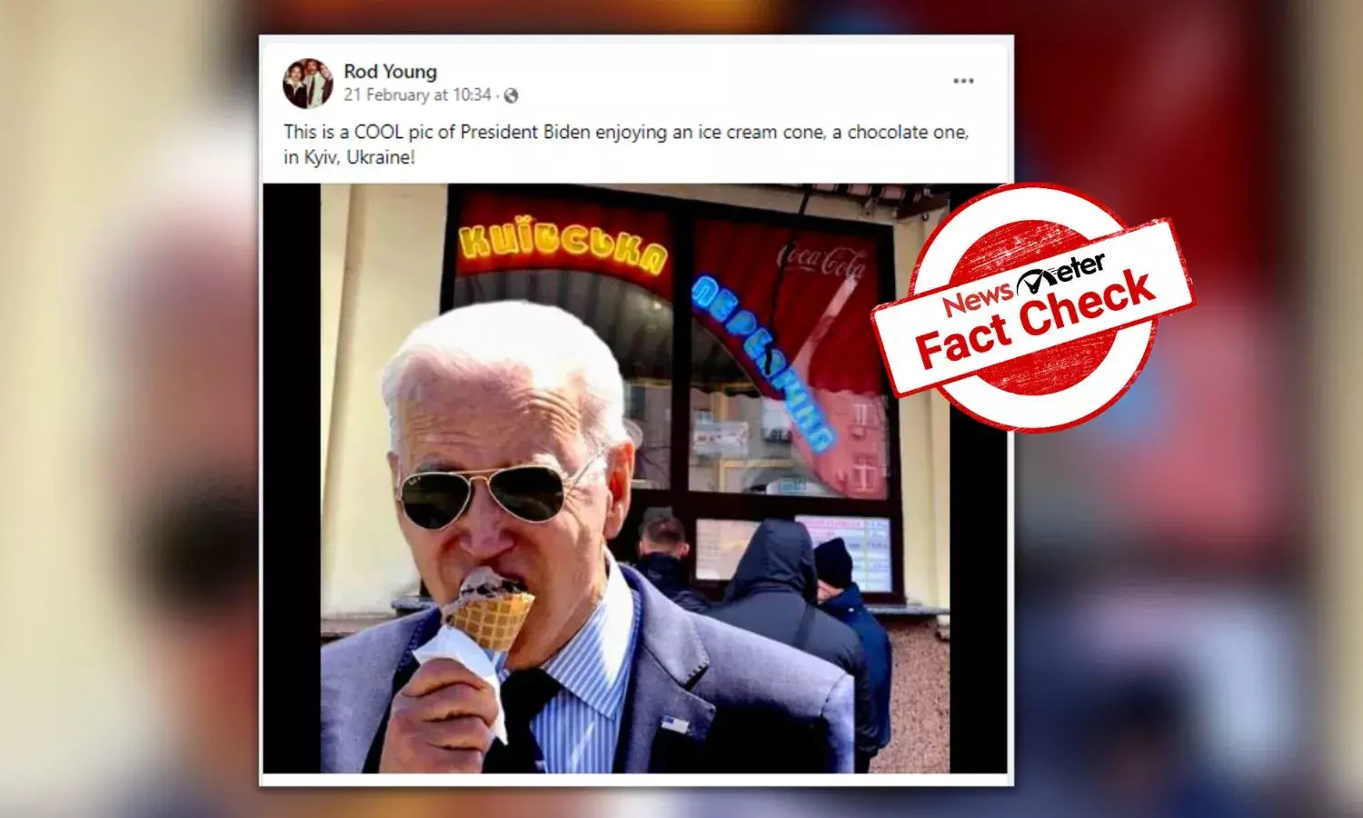 Joe Biden, Morphed Image, Ice cream