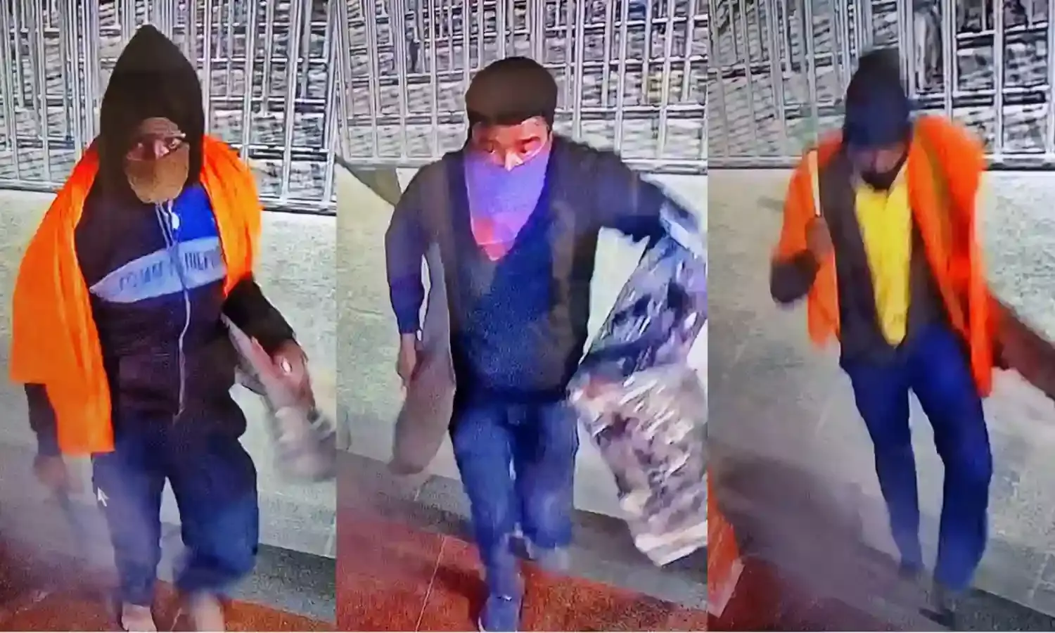 Photos of 3 burglars of the Jagtial temple robbery case