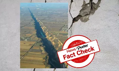 Old video showing river erosion in China linked to recent Turkey earthquake