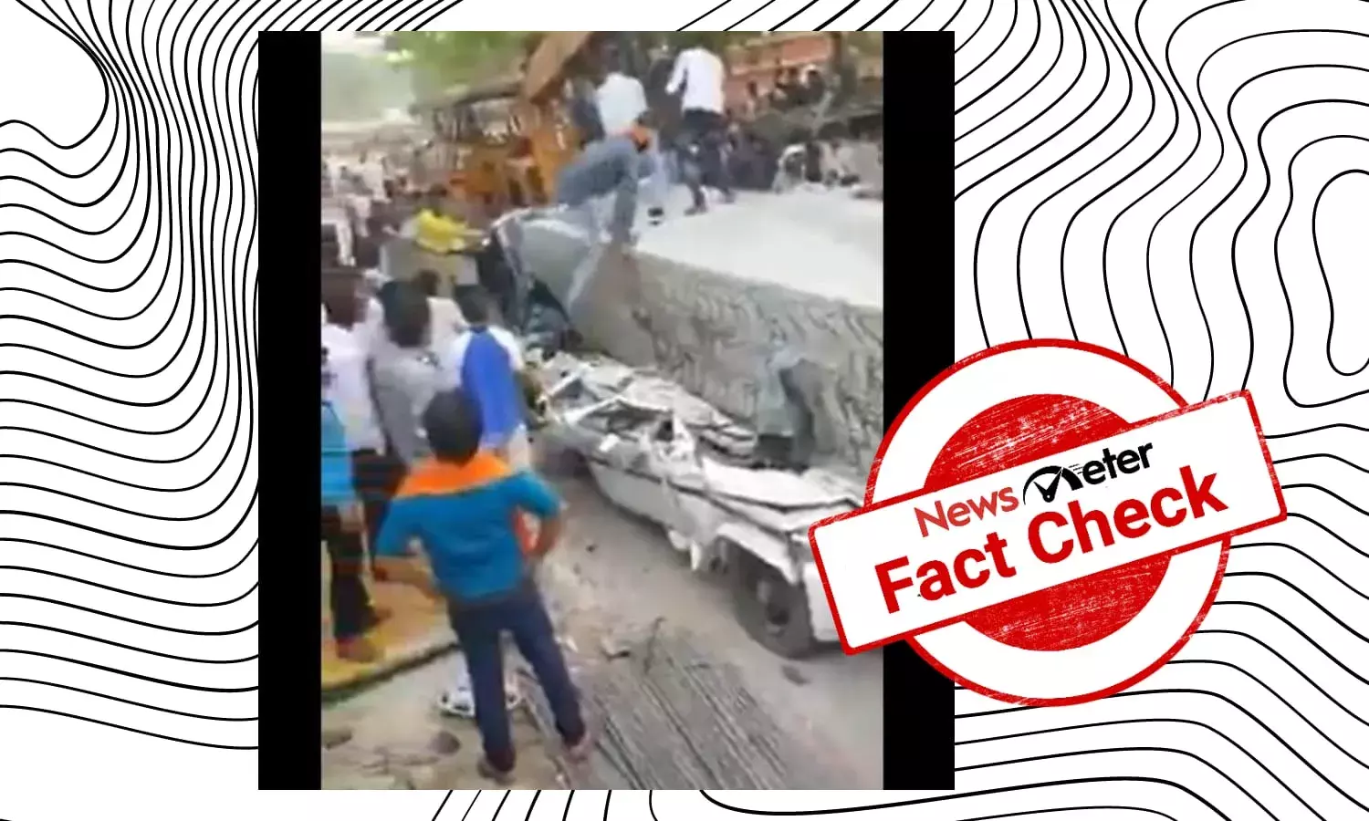 Video of Varanasi flyover collapse falsely shared as Hyderabad incident