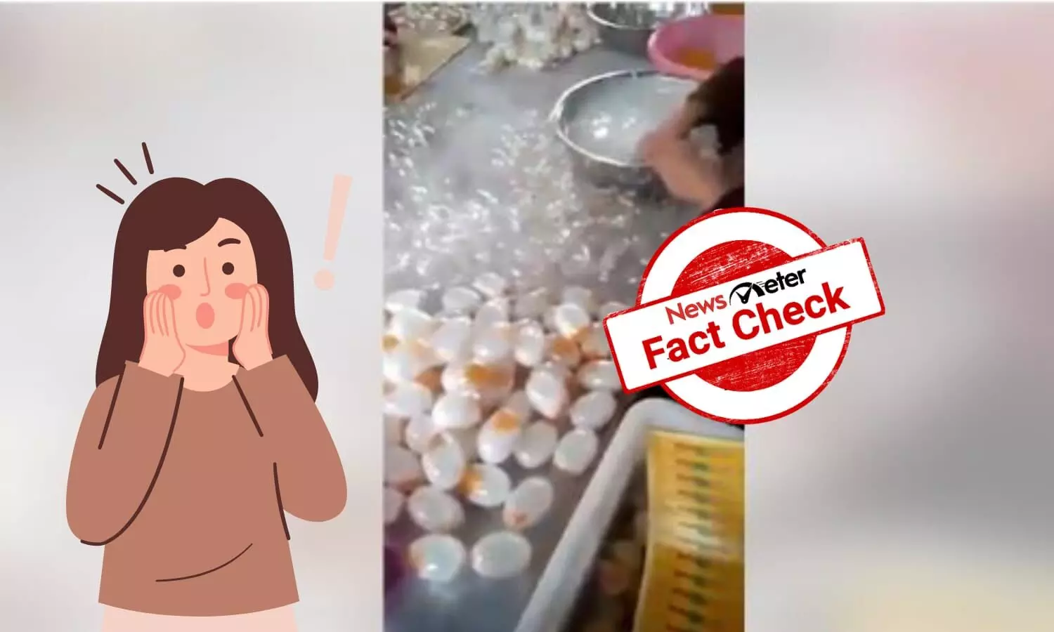 Viral video of slime factory shared as fake egg manufacturing unit
