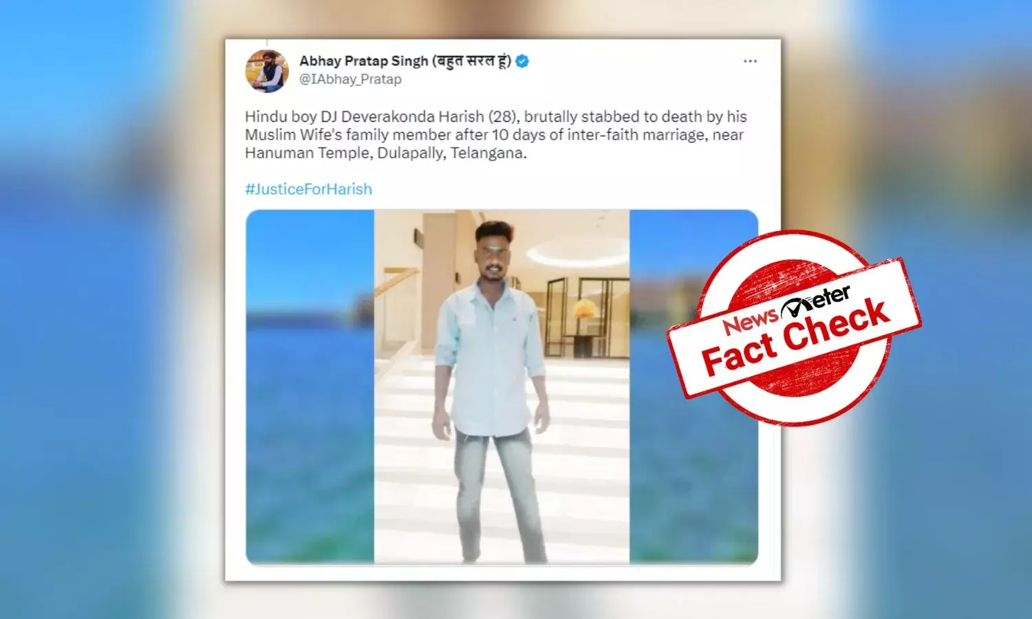 Fact Check: Gouri Prashanth, SHO of Petbasheerabad police station rubbished the claim of any communal angle.