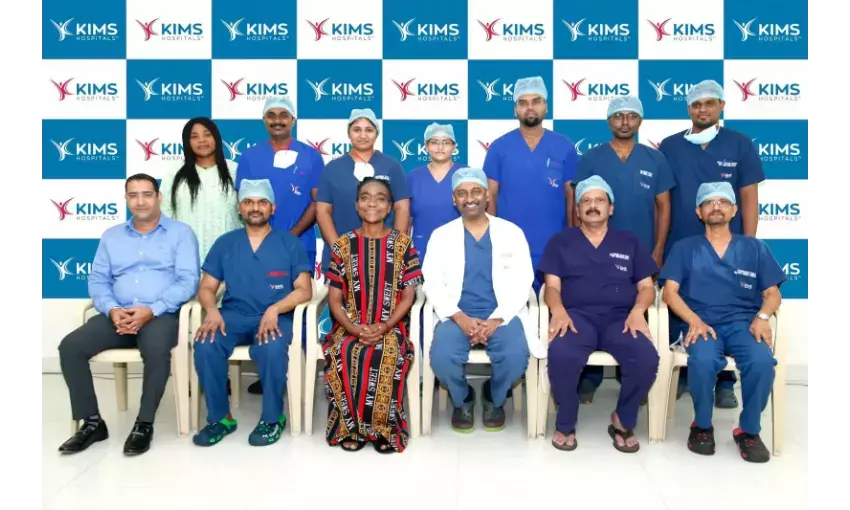 Zambian nurse gets new lease of life after life-saving surgery at KIMS, Hyderabad
