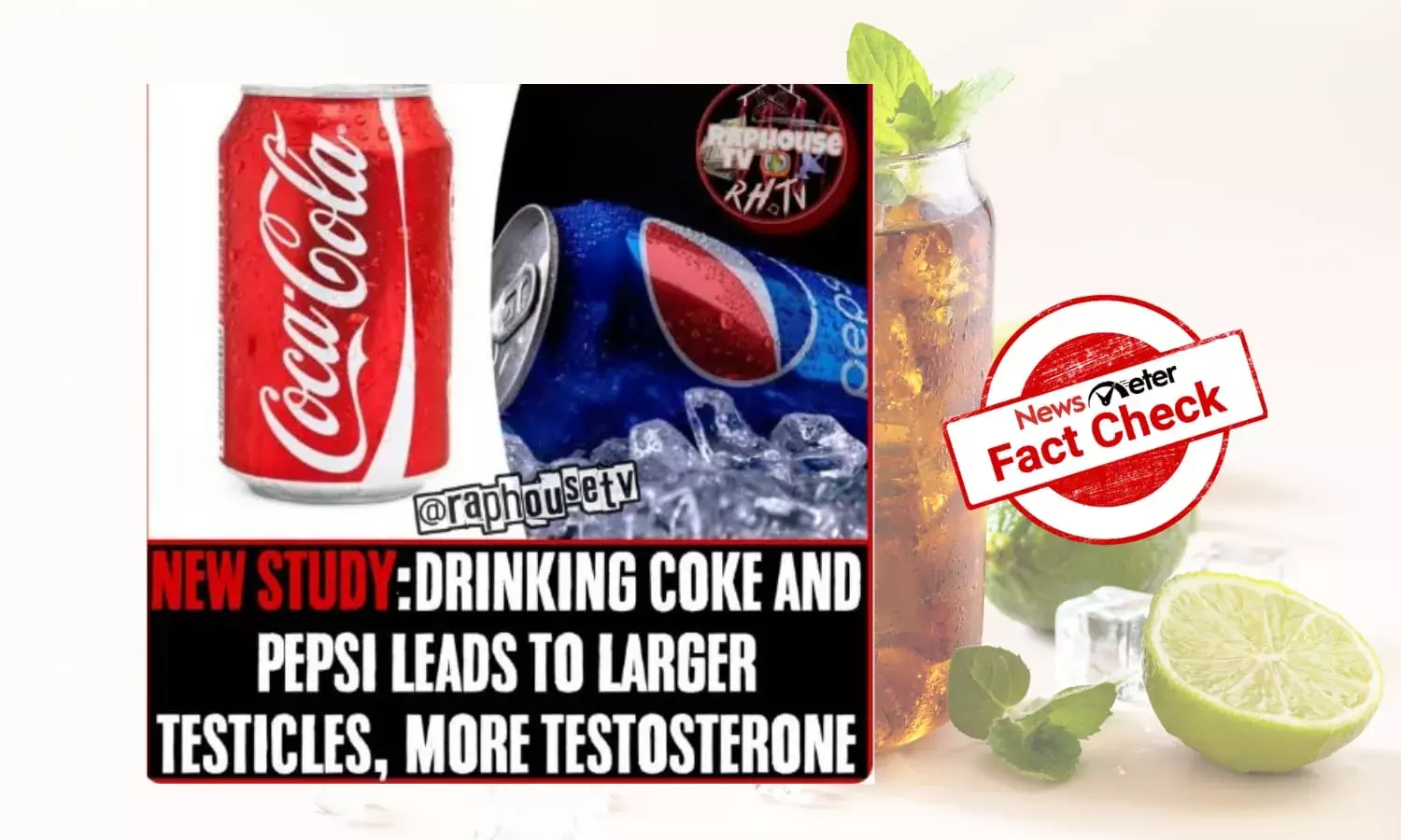 Does drinking Coke or Pepsi increase testicle size & increase testosterone?