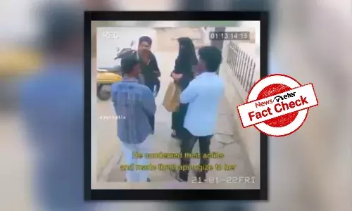 NewsMeter found that the video is scripted and does not show a real incident.