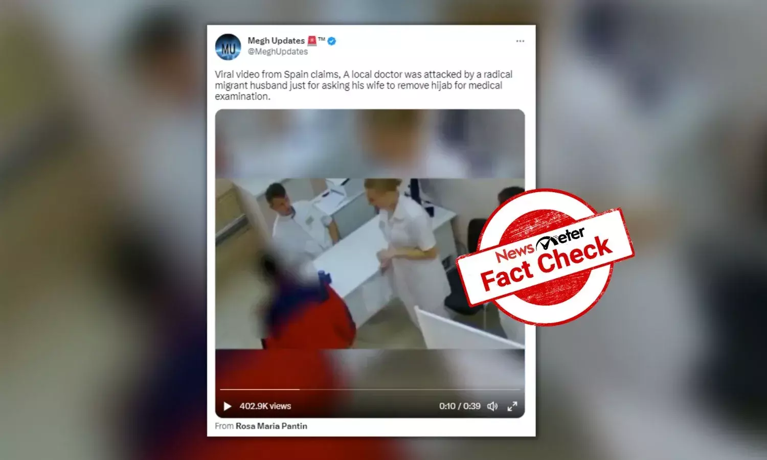 NewsMeter verified that the video is from Russia, not Spain.