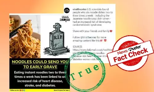 Fact Check: Instant noodles, instant damage, says Dr Fawad Ali