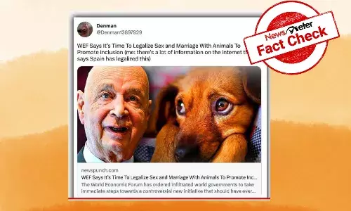 WEF did not promote marriage with animals