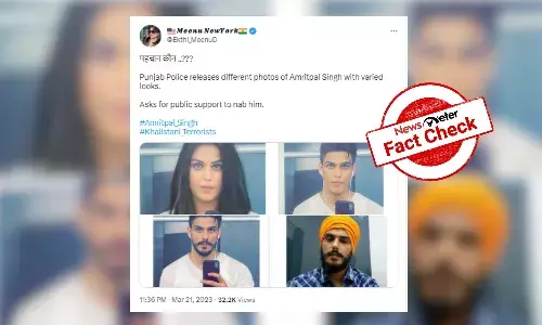 Punjab police have not released photo of fugitive Amritpal Singh with long hair