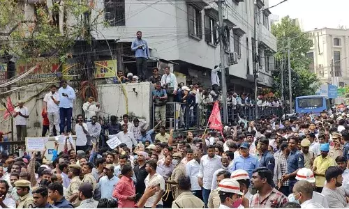 Electricity Employees at the Maha Dharna