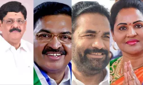 Clockwise - From top left: Anam Ramnarayana Reddy, Mekapati Chandrasekhar Reddy, Kotamreddy Sridhar Reddy, Undavalli Sridevi