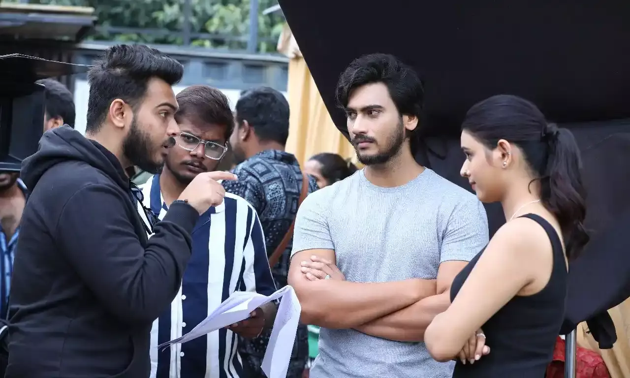 Geetanand and Neha Solanki from the sets of Game On