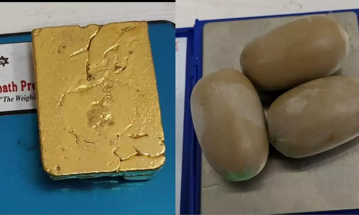 Gold seized in Hyderabad airport