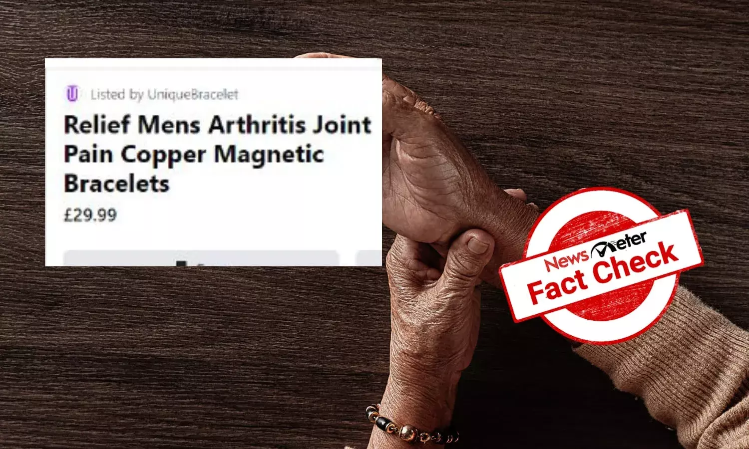 Copper magnetic bracelet won’t help in arthritis
