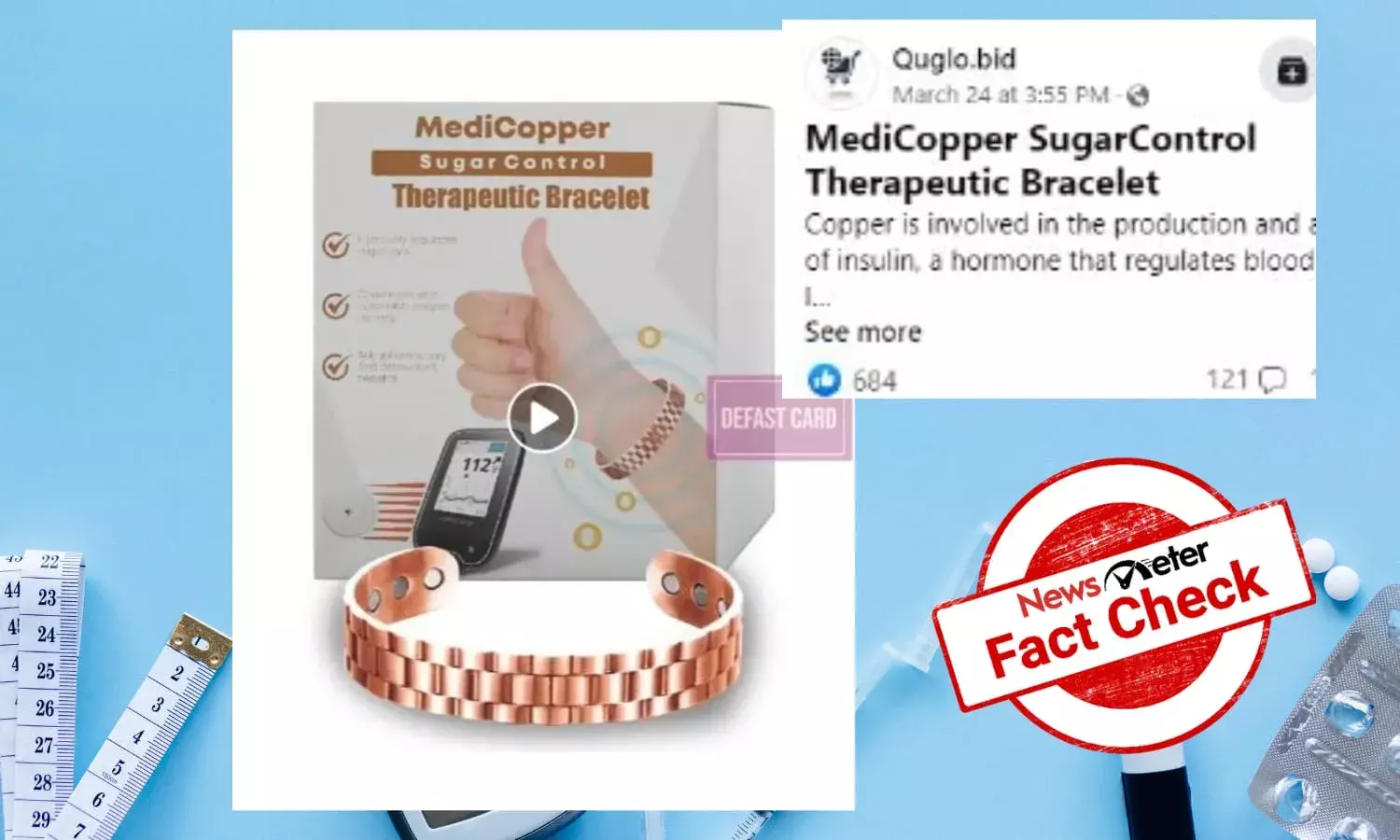 Can copper bracelets control sugar levels?
