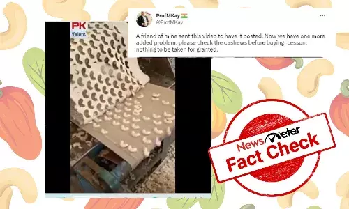 This video shows traditional snacks being made, not fake cashews