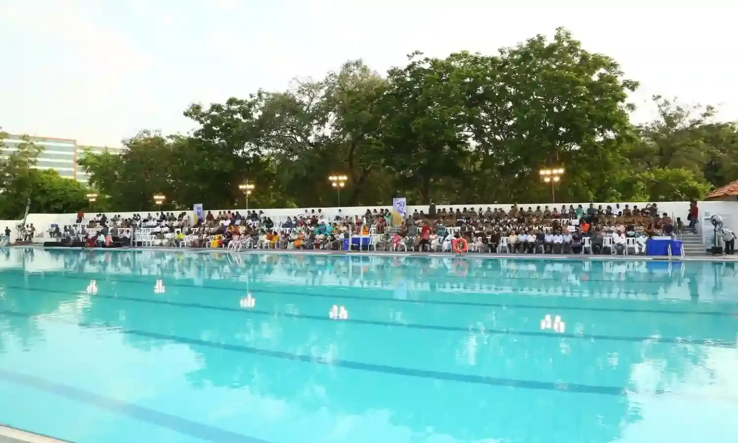 Olympic-sized swimming pool at HPS Begumpet