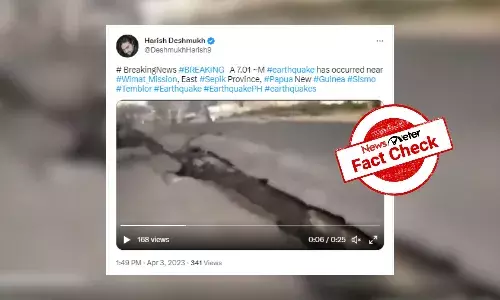 Old video from Indonesia passed off as visuals of recent Papua New Guinea quake