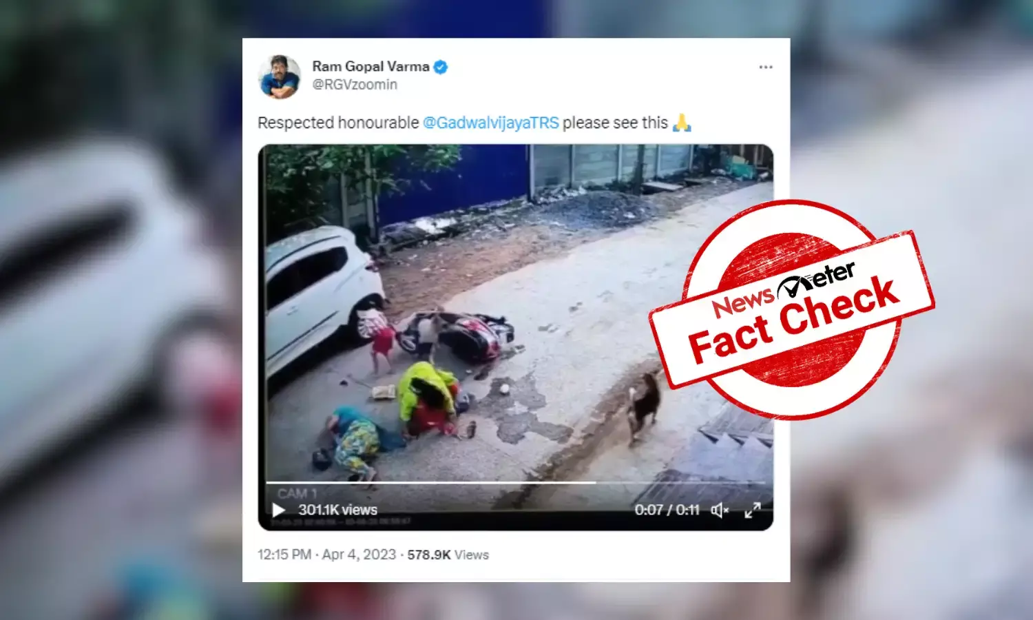 Video of woman ramming scooter into parked car is from Odisha, not Hyderabad
