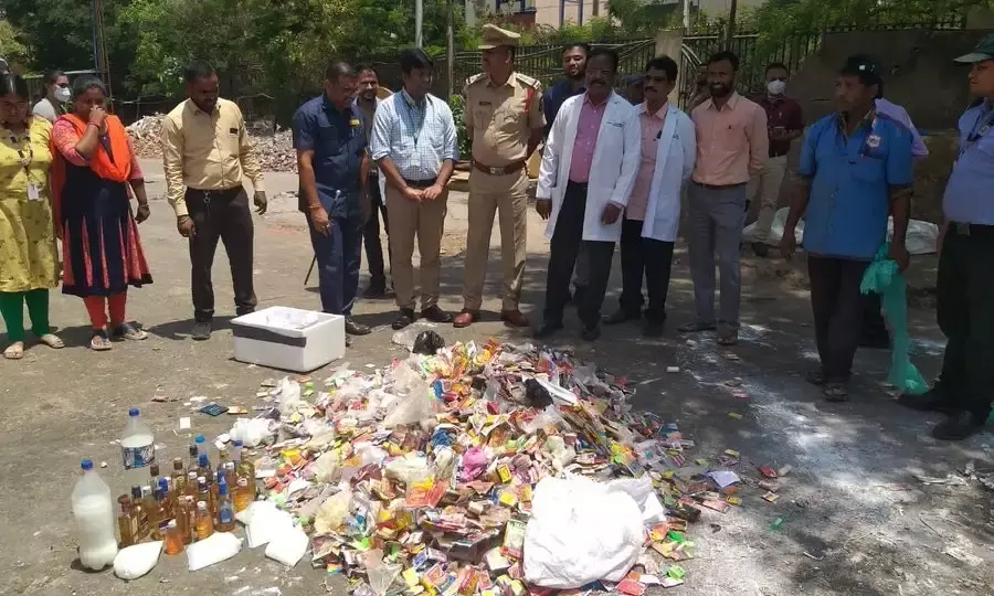 Gandhi Hospital seized intoxicant substances