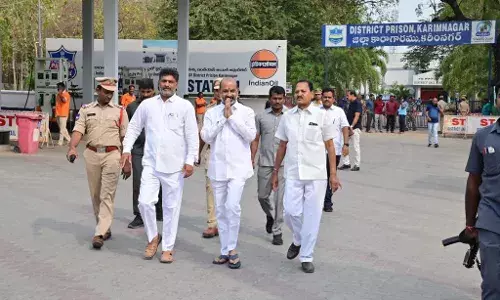 Bandi Sanjay released from Karimnagar jail