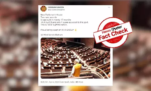 Fact Check: Is TATA group charging only one rupee for constructing Parliament?