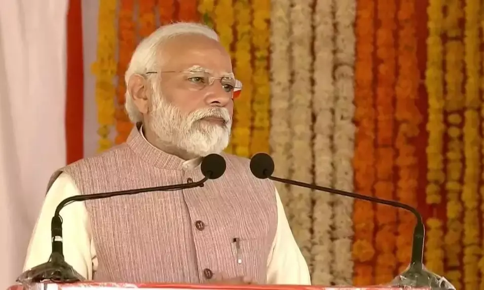 PM Modi speaking at the Vande Bharat Express Inauguration