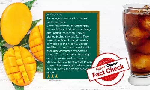 Fake message alert: Mangoes and cold drink is not a deadly cocktail