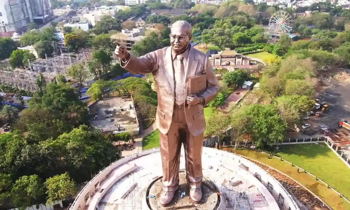 Dr BR Ambedkar statue in Hyderabad