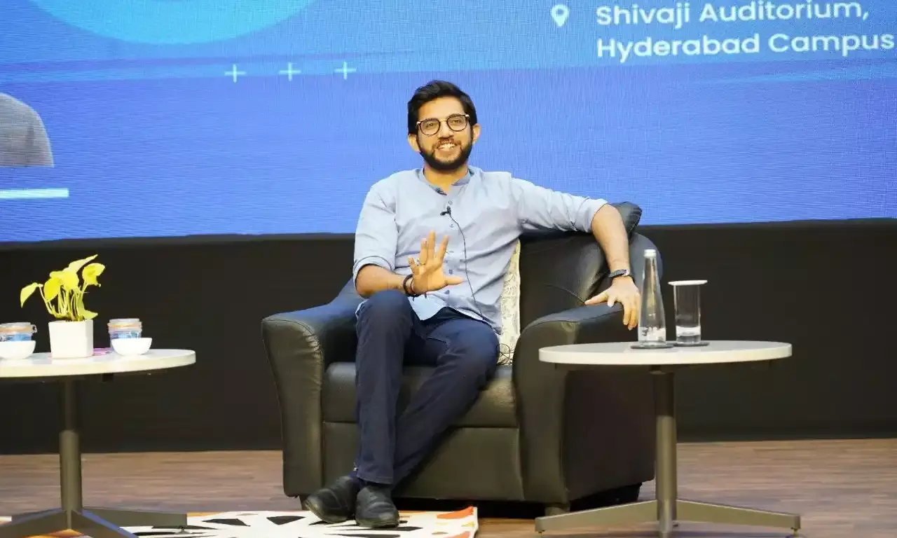 Aaditya Thackeray at Changemakers session at GITAM in Hyderabad