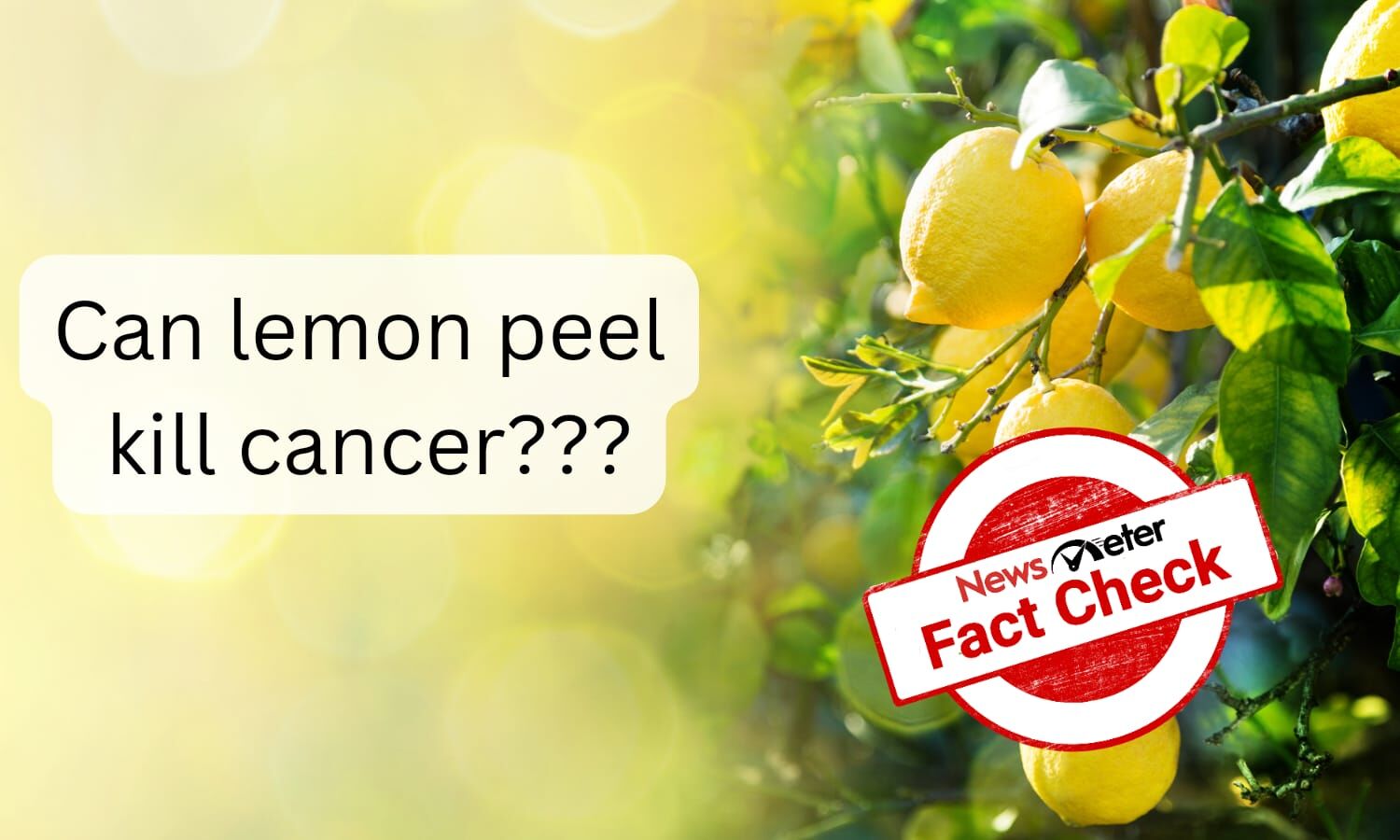 Can lemon peel kill cancer cells? The answer is NO