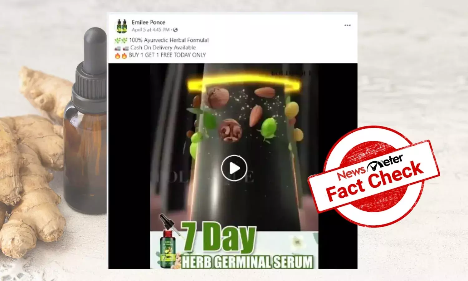 Ginger oil does not promote hair growth