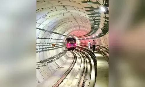 Kolkata Metro rake run under river for first time in India