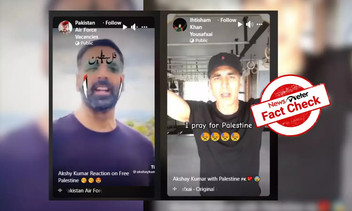 Doctored videos show Akshay Kumar speaking in support of Palestine