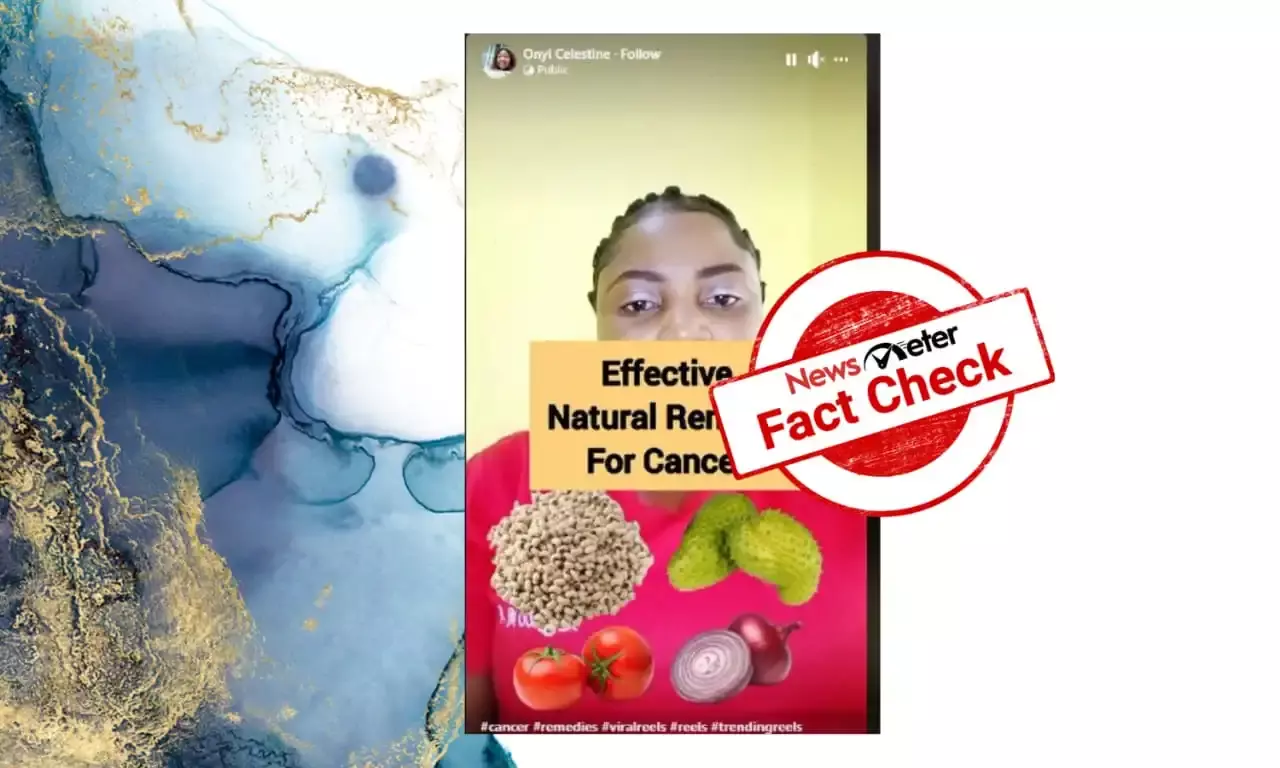 Can soursop, beans, tomatoes, and onion cure cancer?