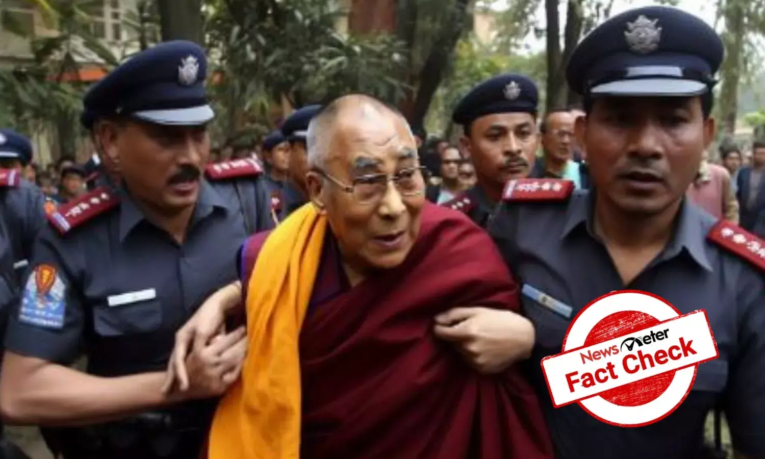 Image of Dalai Lama’s arrest is AI-generated