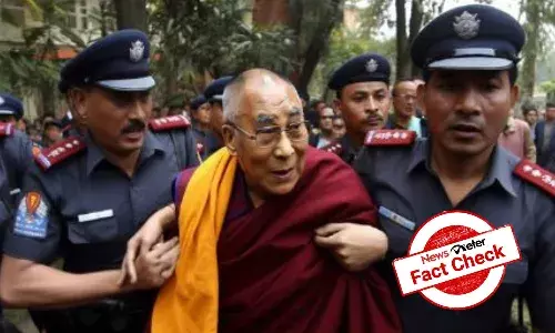 Image of Dalai Lamaās arrest is AI-generated
