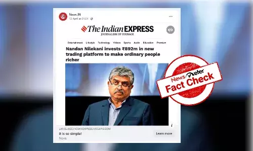 Viral screenshot about Nandan Nilekani investing in crypto trading platform is morphed