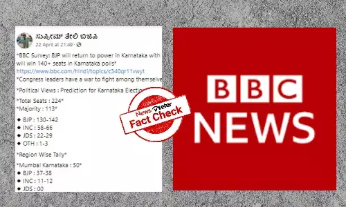 Fake BBC survey predicts BJP majority in Karnataka Assembly polls