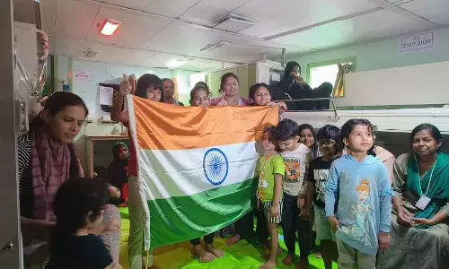 Stranded Indians in Sudan return in naval ship
