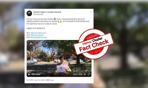 Old campaign video against BJP falsely linked to Karnataka poll
