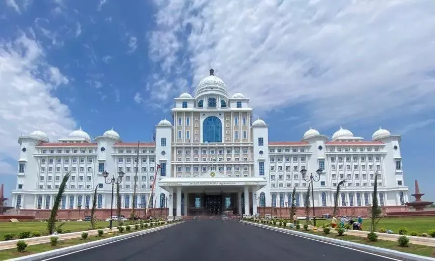 Telangana Secretariat ready for inauguration on April 30