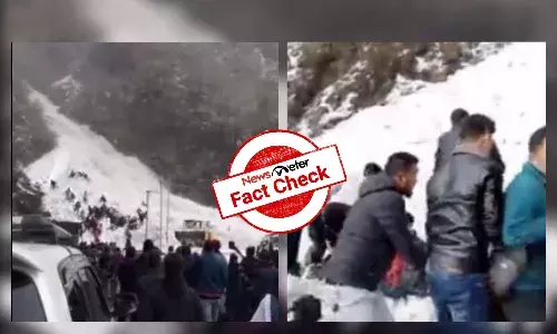 These videos do not show an avalanche during the Amarnath Yatra