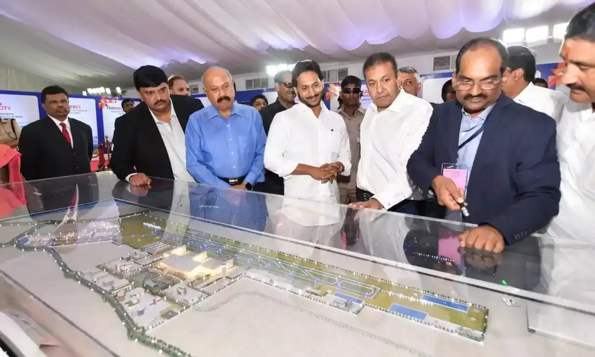 CM Jagan laid foundation stone for bhogapuram international airport