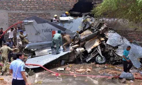 IAFs MiG-21 crashes in Rajasthan