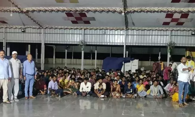 117 migrant workers, 50 child labourers rescued from Bhuvanagiri brick kiln by Telangana CID